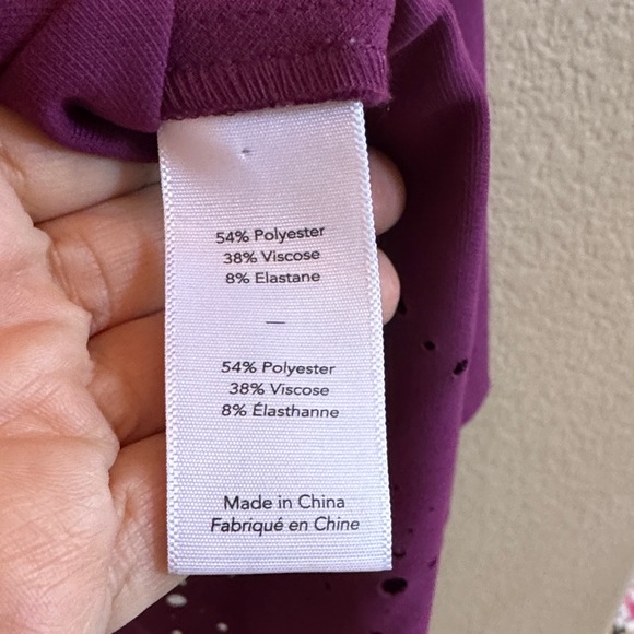 Elizabeth and James Sleeveless Dress – Size 2 – Eggplant Laser Cut - Picture 9 of 10